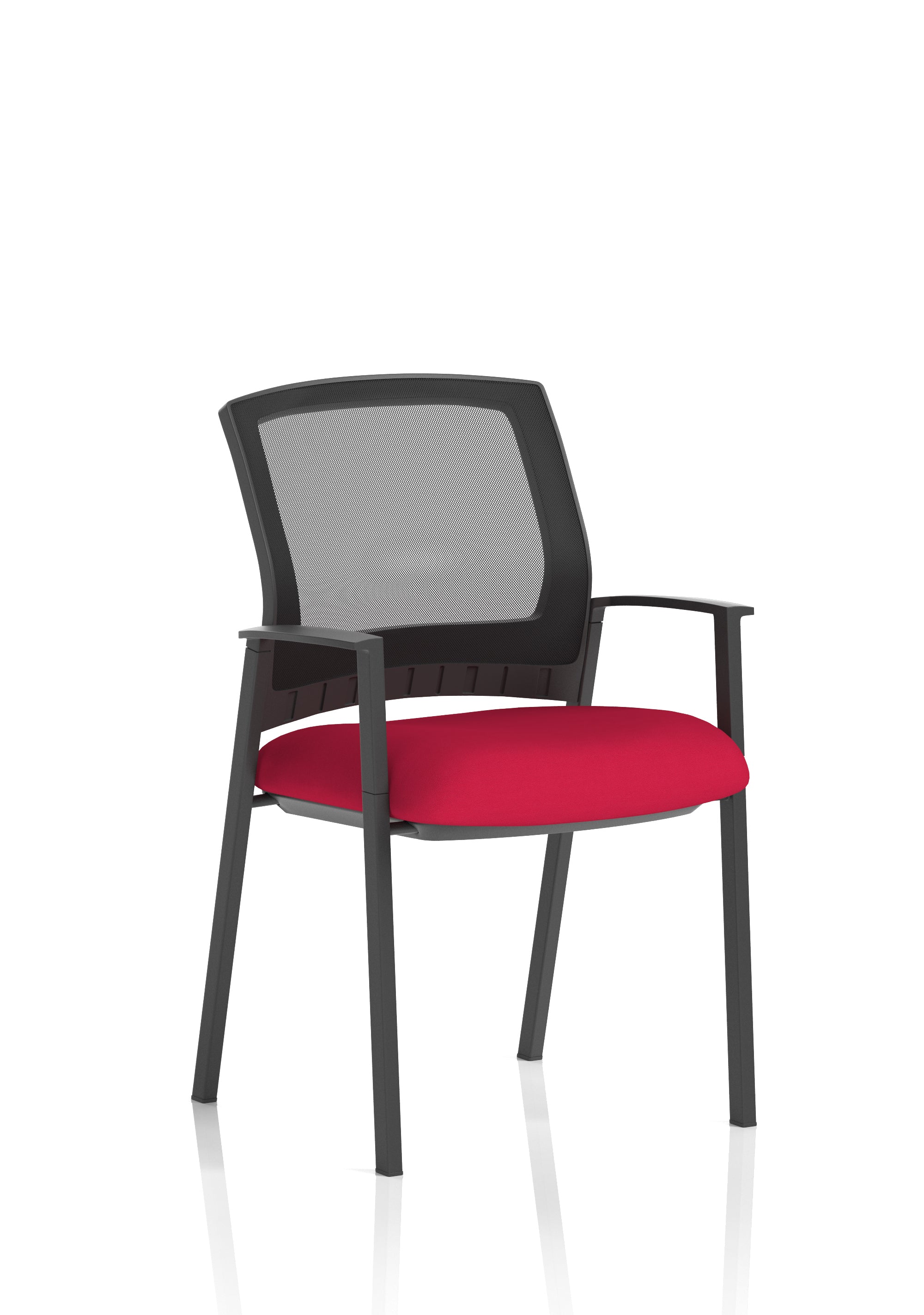 Metro Visitor Chair Mesh Back Bergamot Cherry