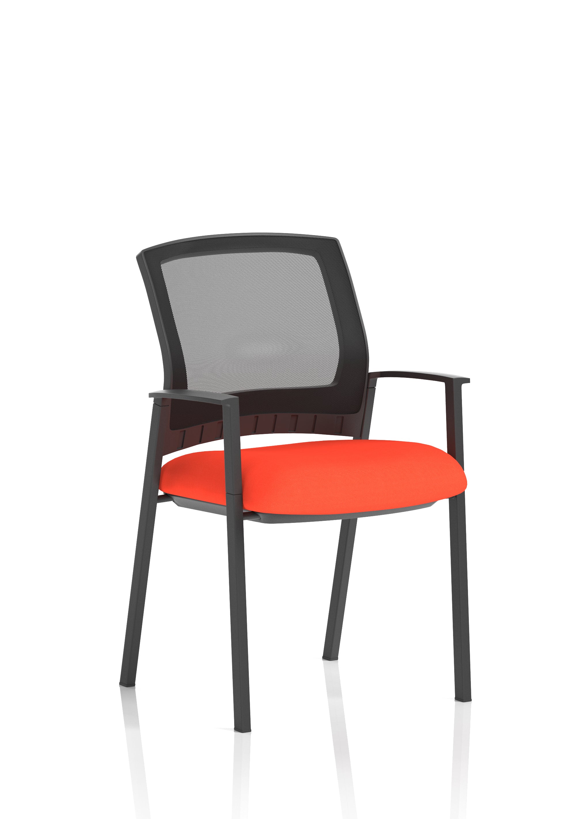 Metro Visitor Chair Mesh Back Tabasco Orange