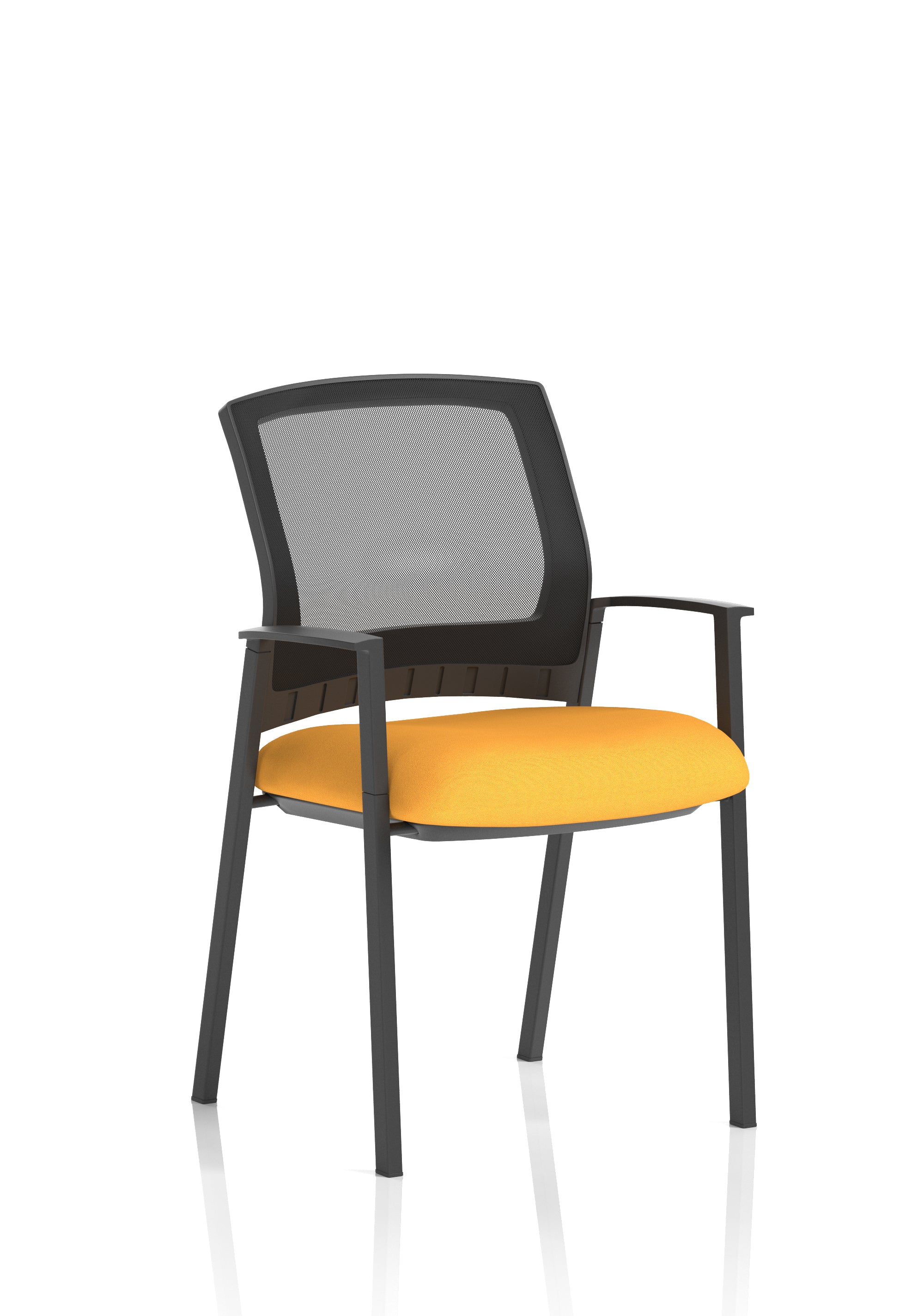 Metro Visitor Chair Mesh Back Senna Yellow