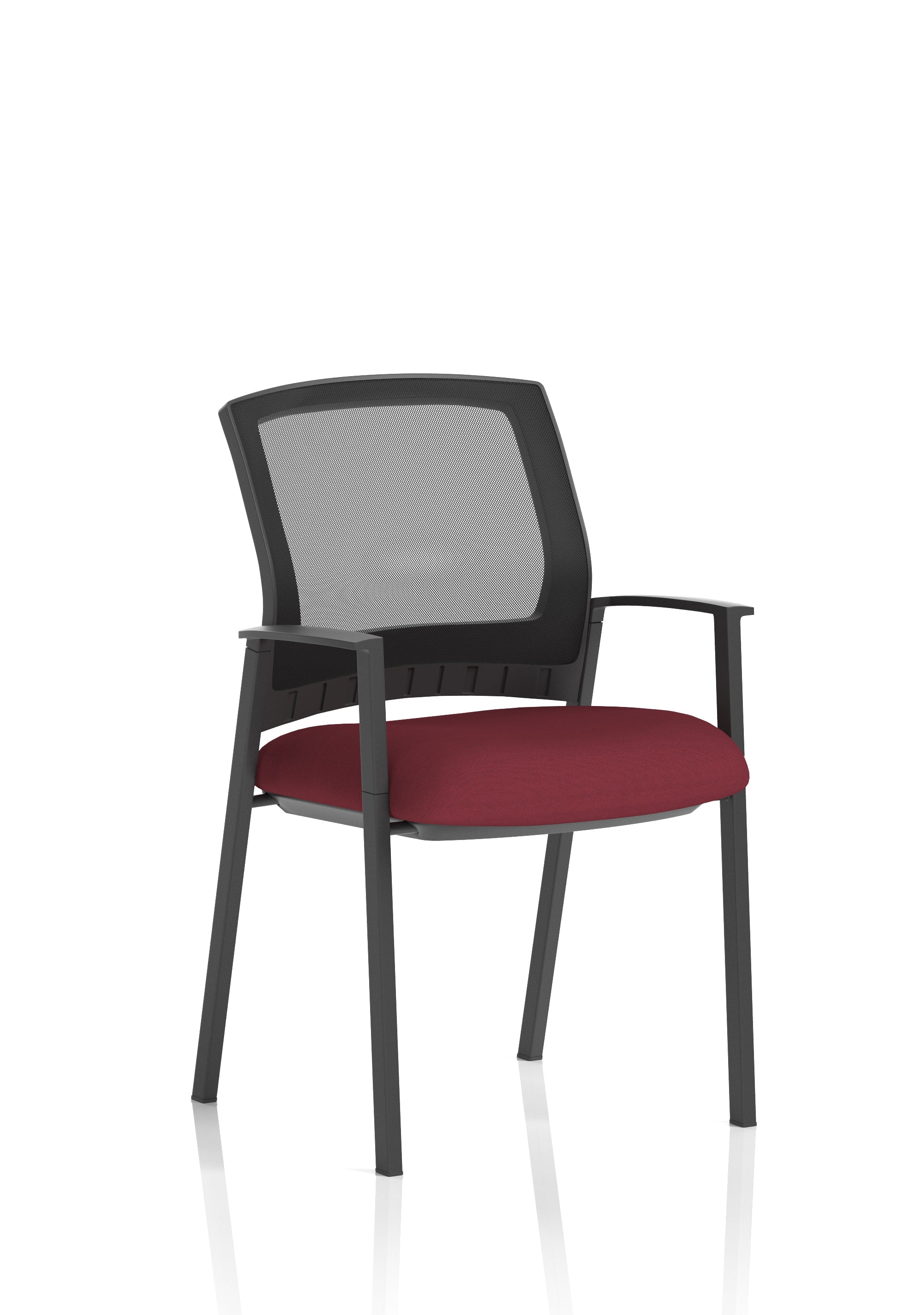 Metro Visitor Chair Mesh Back Ginseng Chilli