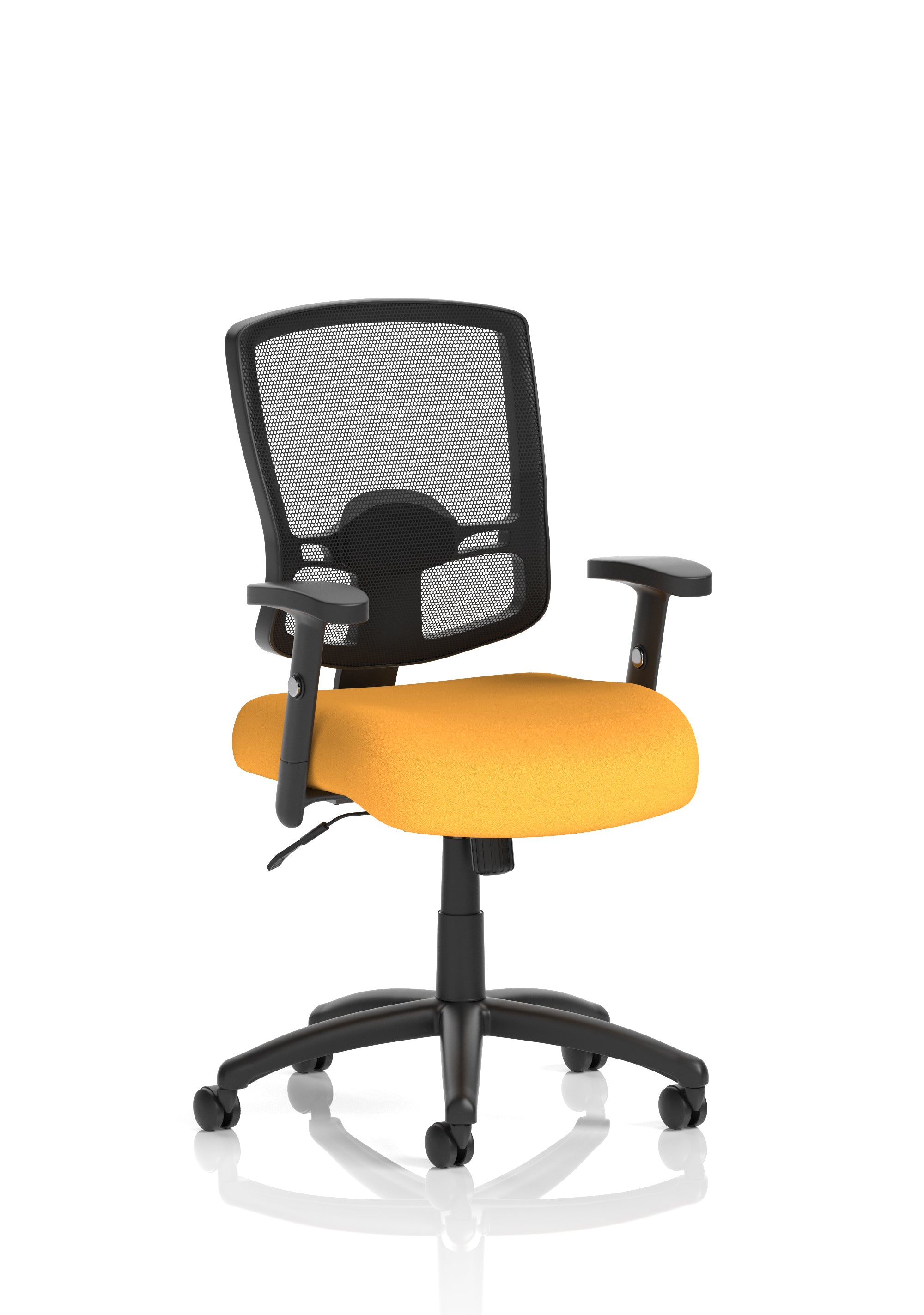 Portland Task Operator Chair Mesh Back (Adjustable Arms) Senna Yellow