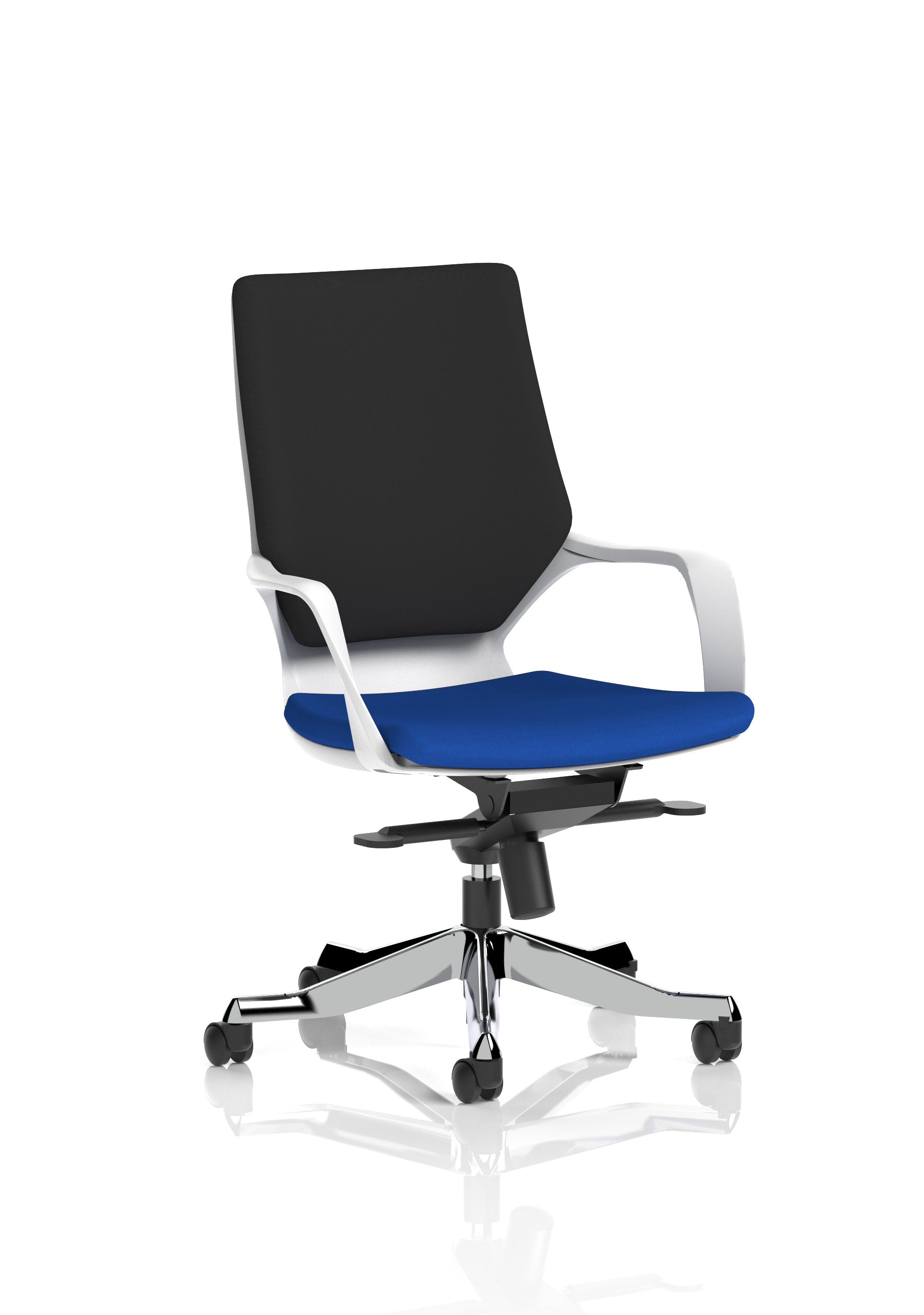 Xenon Executive White Shell Medium Back Stevia Blue