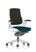 Zure White Shell Black Fabric Back Maringa Teal