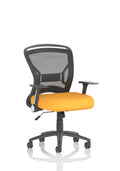 Zeus Mesh Back Task Operator Chair Senna Yellow