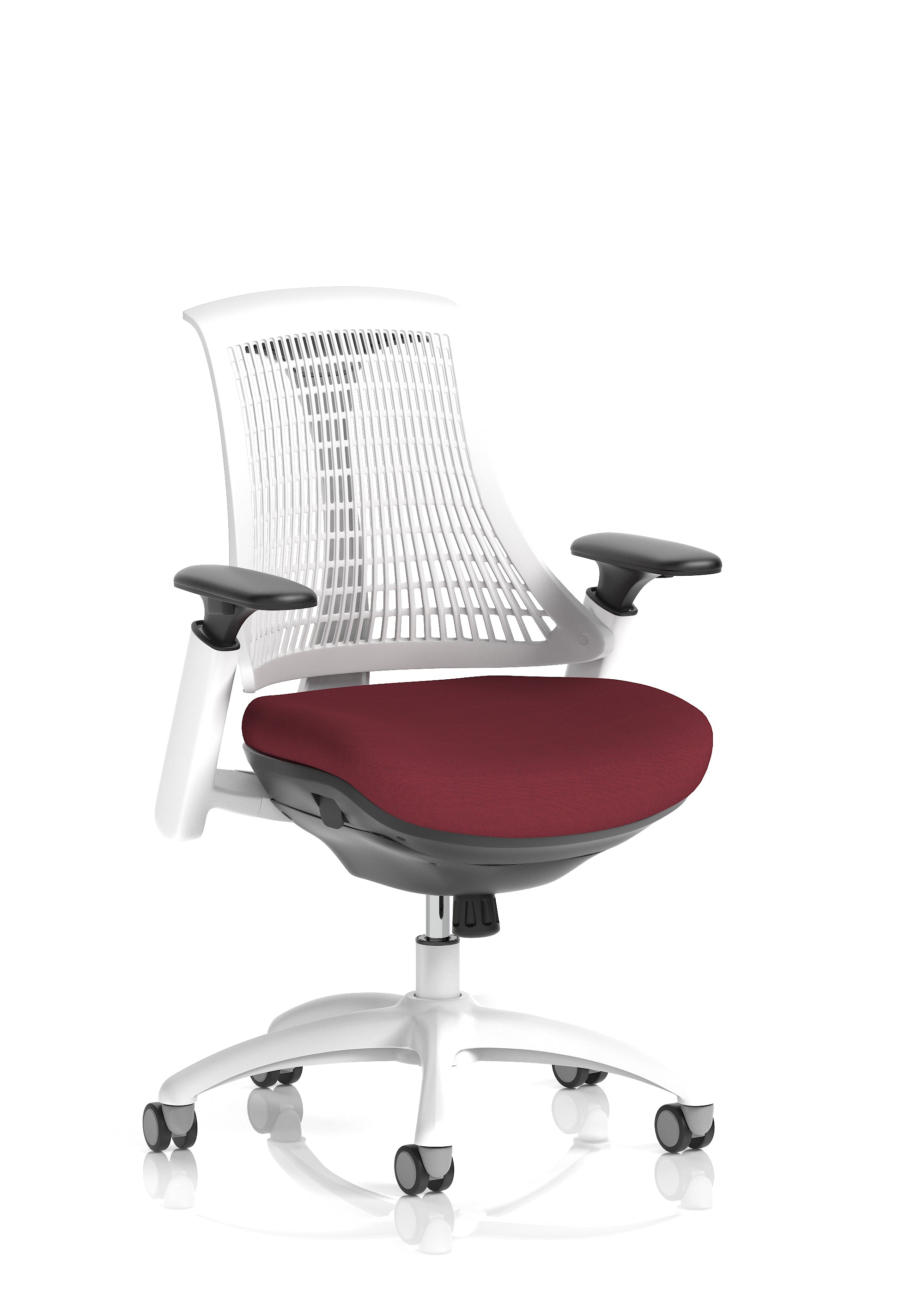Flex Task Operator Chair White Frame White Back Ginseng Chilli