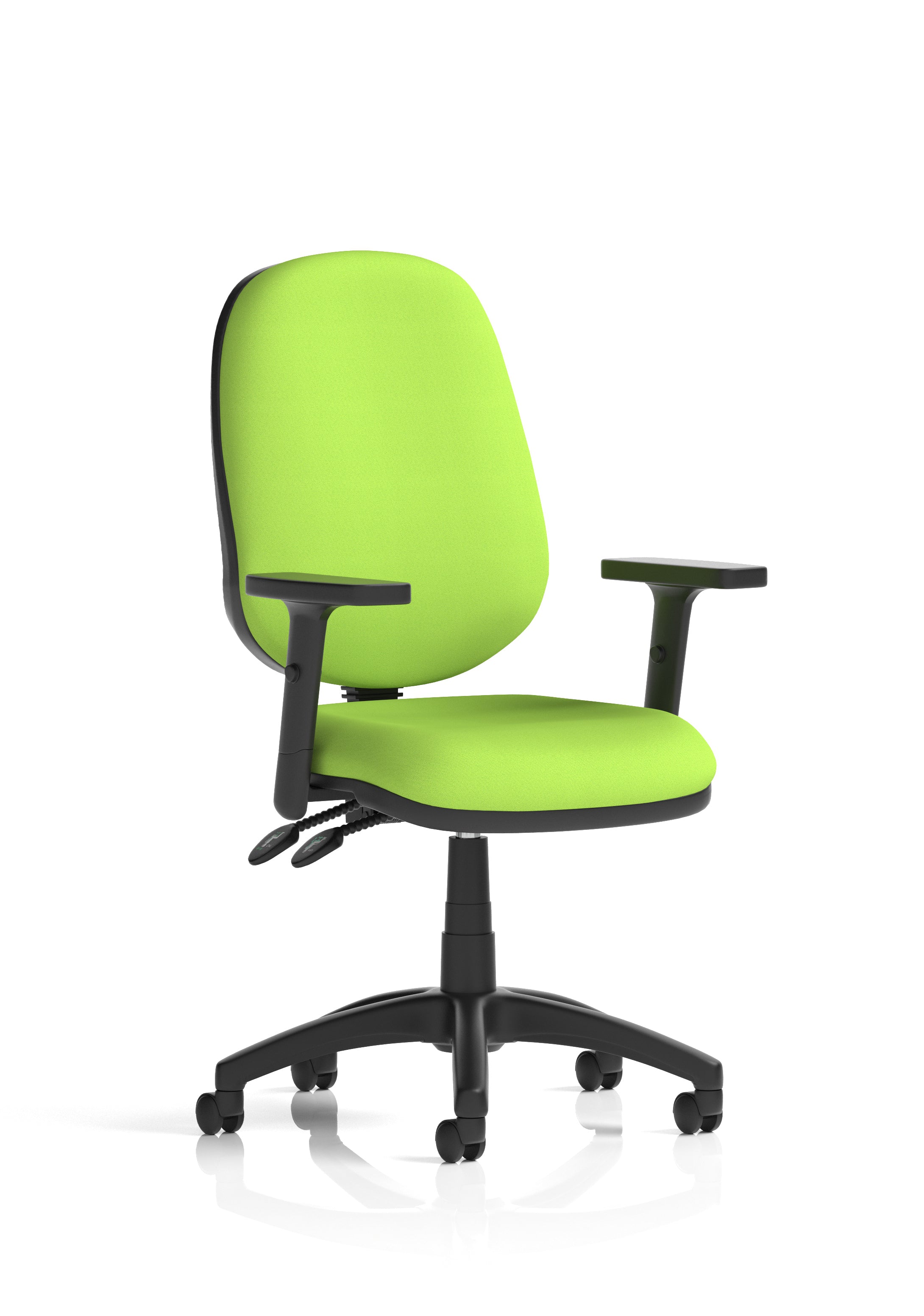 Eclipse Plus II Ergonomic Chair (Adjustable Arms) (Back & Seat) Myrrh Green