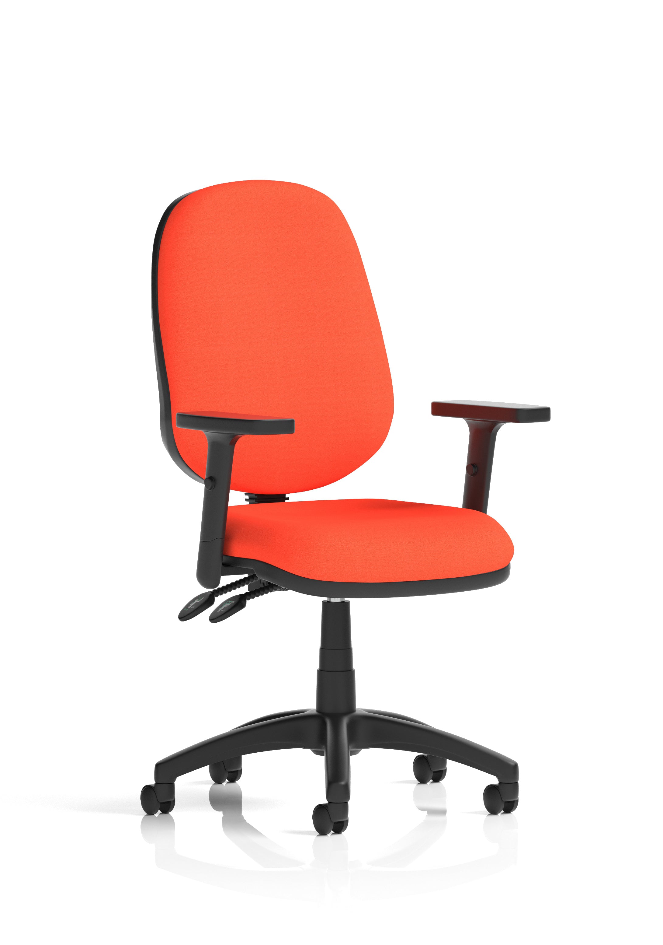 Eclipse Plus II Ergonomic Chair (Adjustable Arms) (Back & Seat) Tabasco Orange