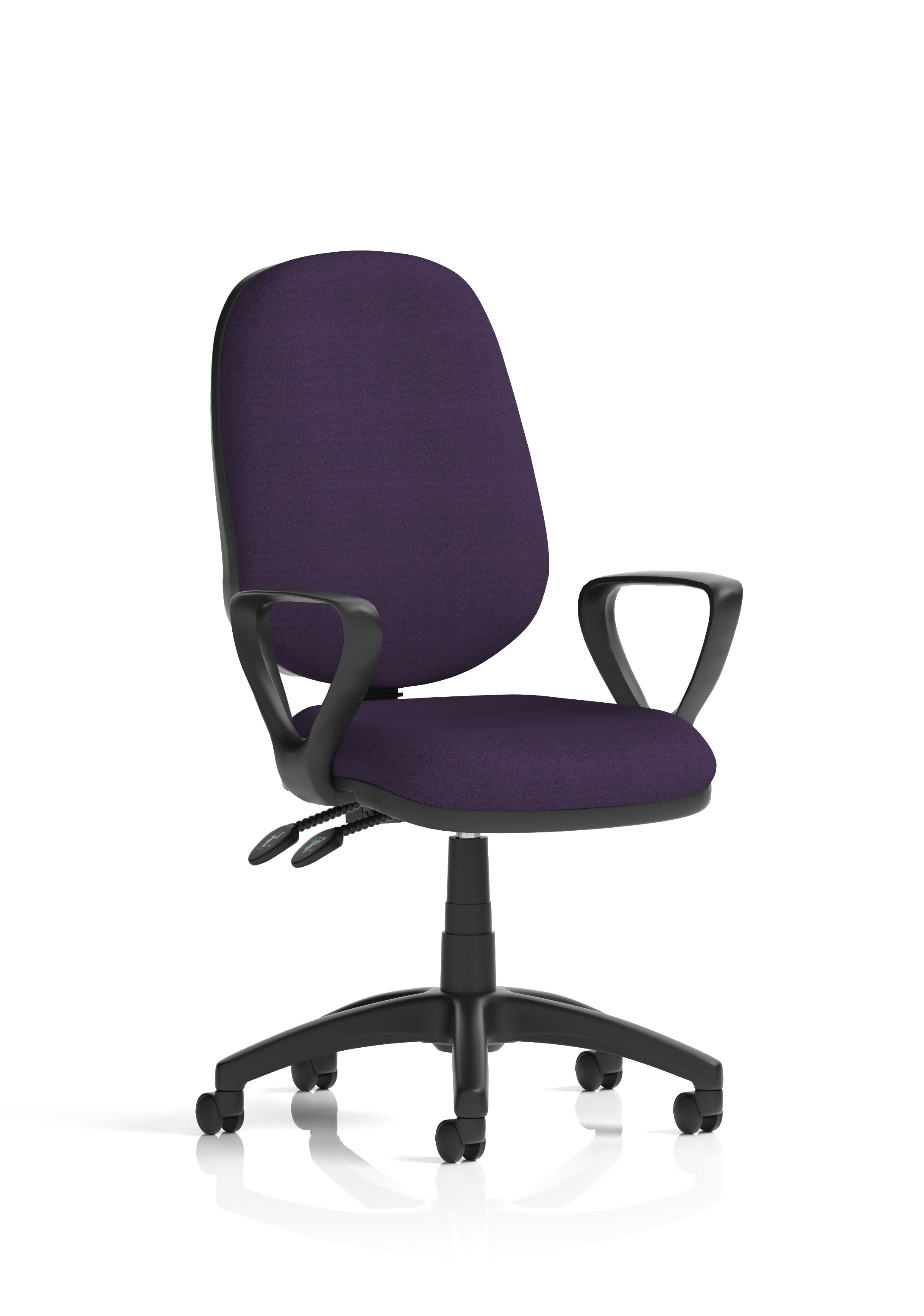 Eclipse Plus II Ergonomic Chair (Loop Arms) (Back & Seat) Tansy Purple