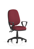 Eclipse Plus II Ergonomic Chair (Loop Arms) (Back & Seat) Ginseng Chilli