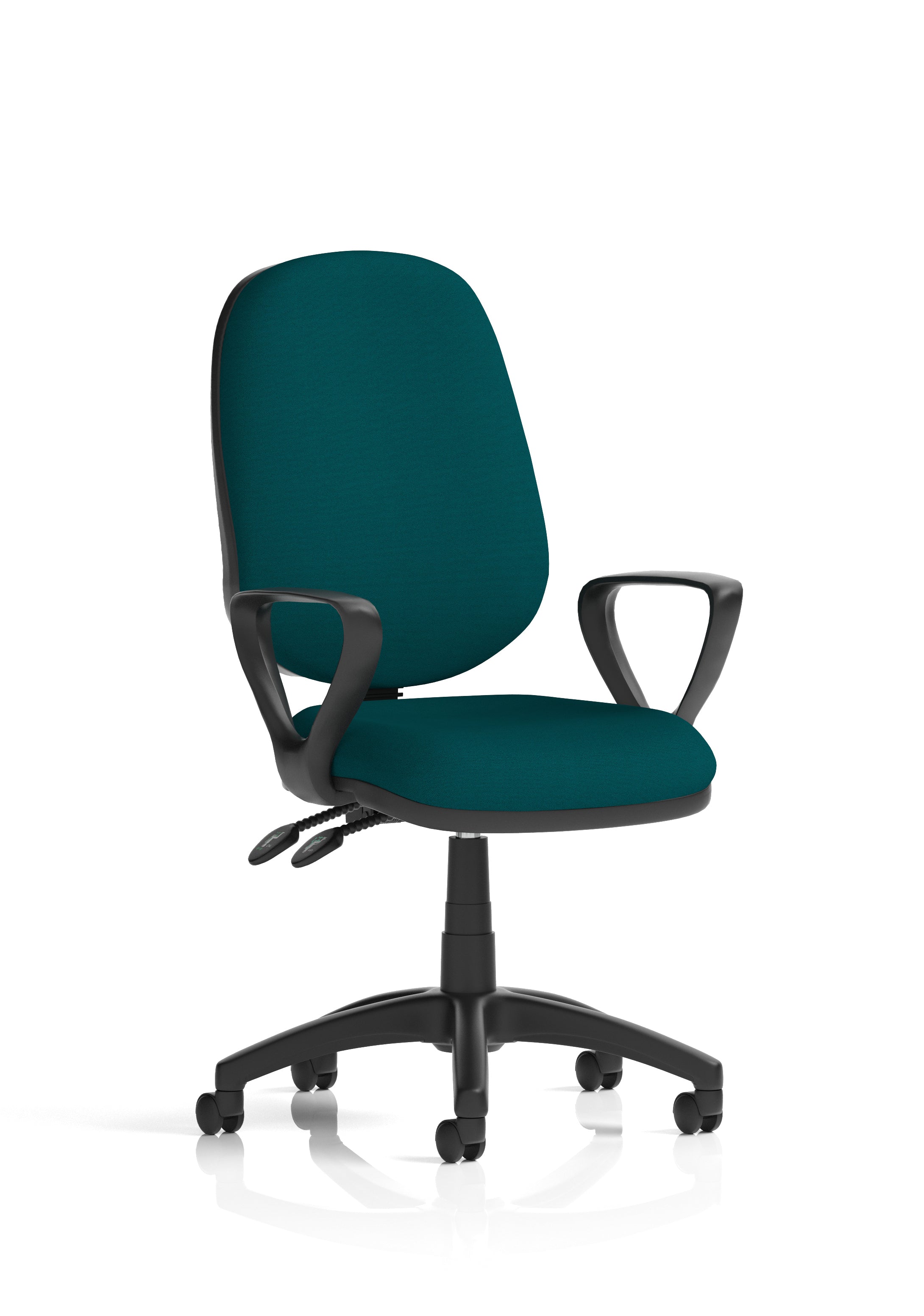 Eclipse Plus II Ergonomic Chair (Loop Arms) (Back & Seat) Maringa Teal