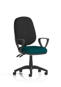 Eclipse Plus II Ergonomic Chair (Loop Arms) Maringa Teal