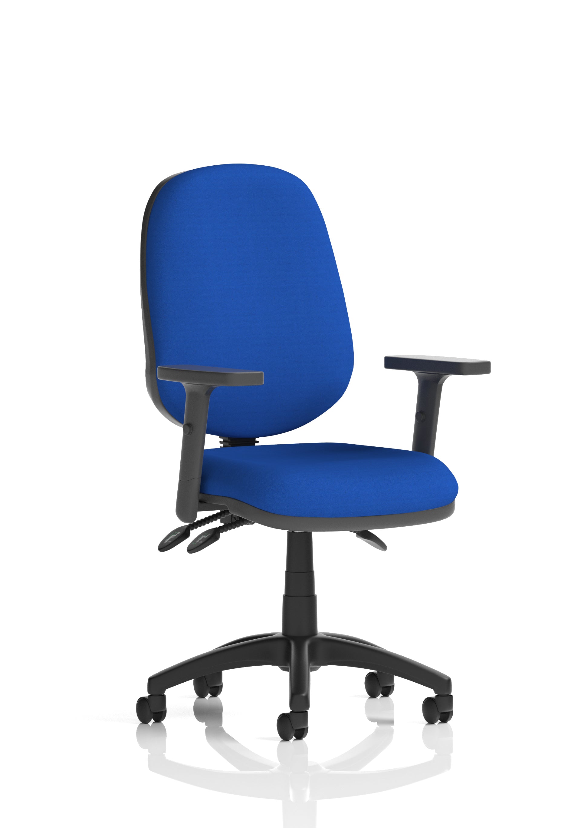 Eclipse Plus III Ergonomic Chair (Adjustable Arms) (Back & Seat) Stevia Blue
