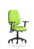 Eclipse Plus III Ergonomic Chair (Adjustable Arms) (Back & Seat) Myrrh Green