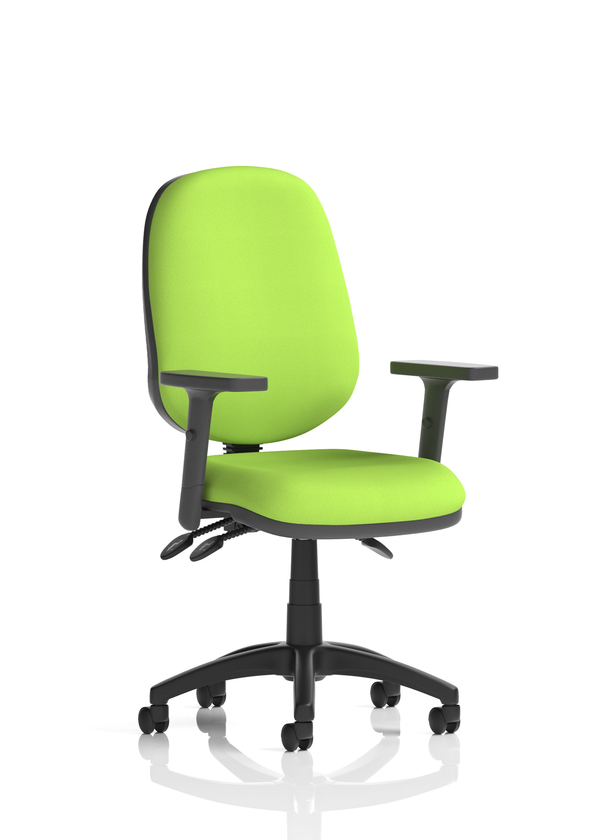 Eclipse Plus III Ergonomic Chair (Adjustable Arms) (Back & Seat) Myrrh Green