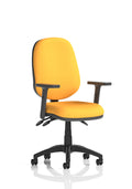 Eclipse Plus III Ergonomic Chair (Adjustable Arms) (Back & Seat) Senna Yellow