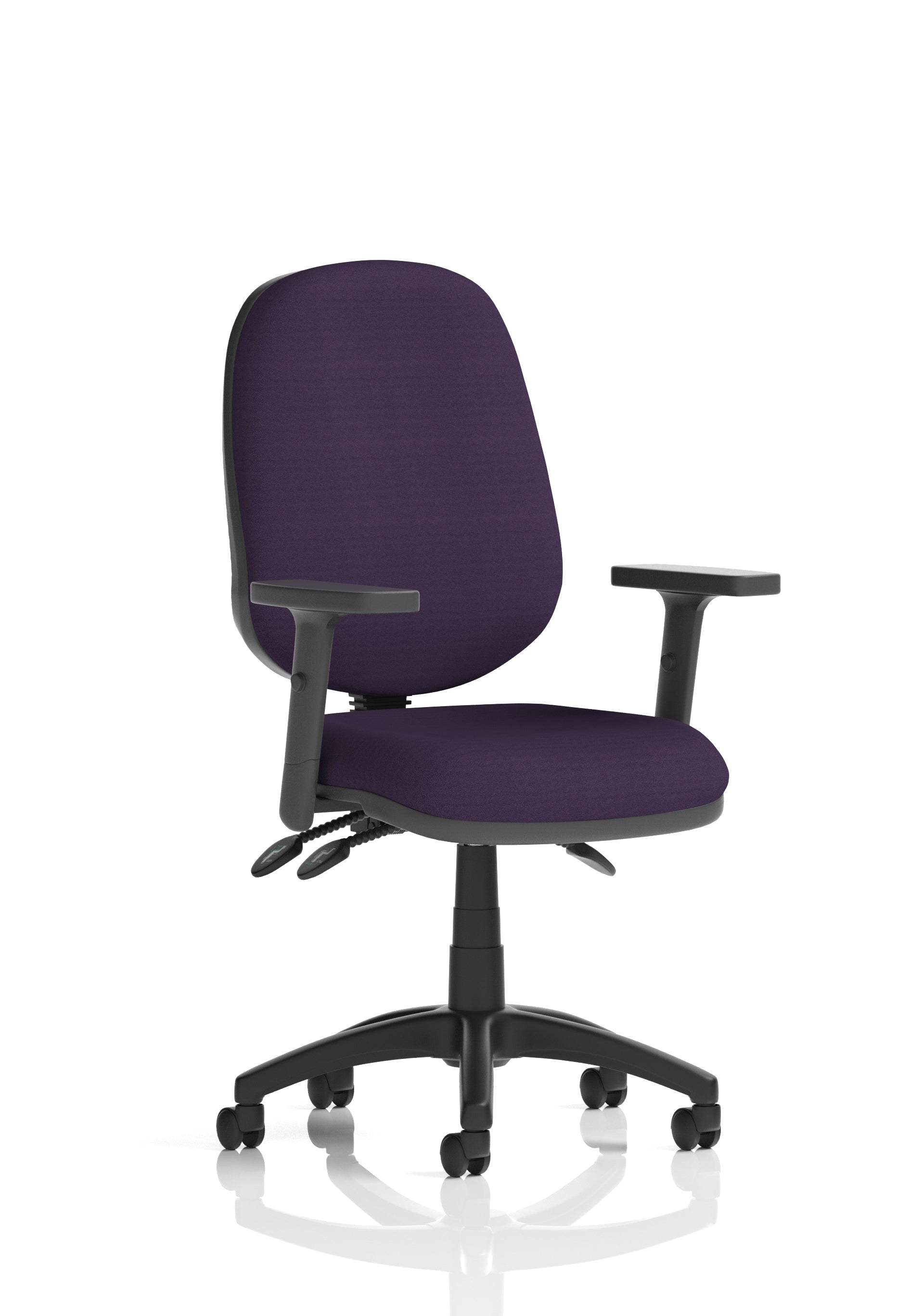 Eclipse Plus III Ergonomic Chair (Adjustable Arms) (Back & Seat) Tansy Purple