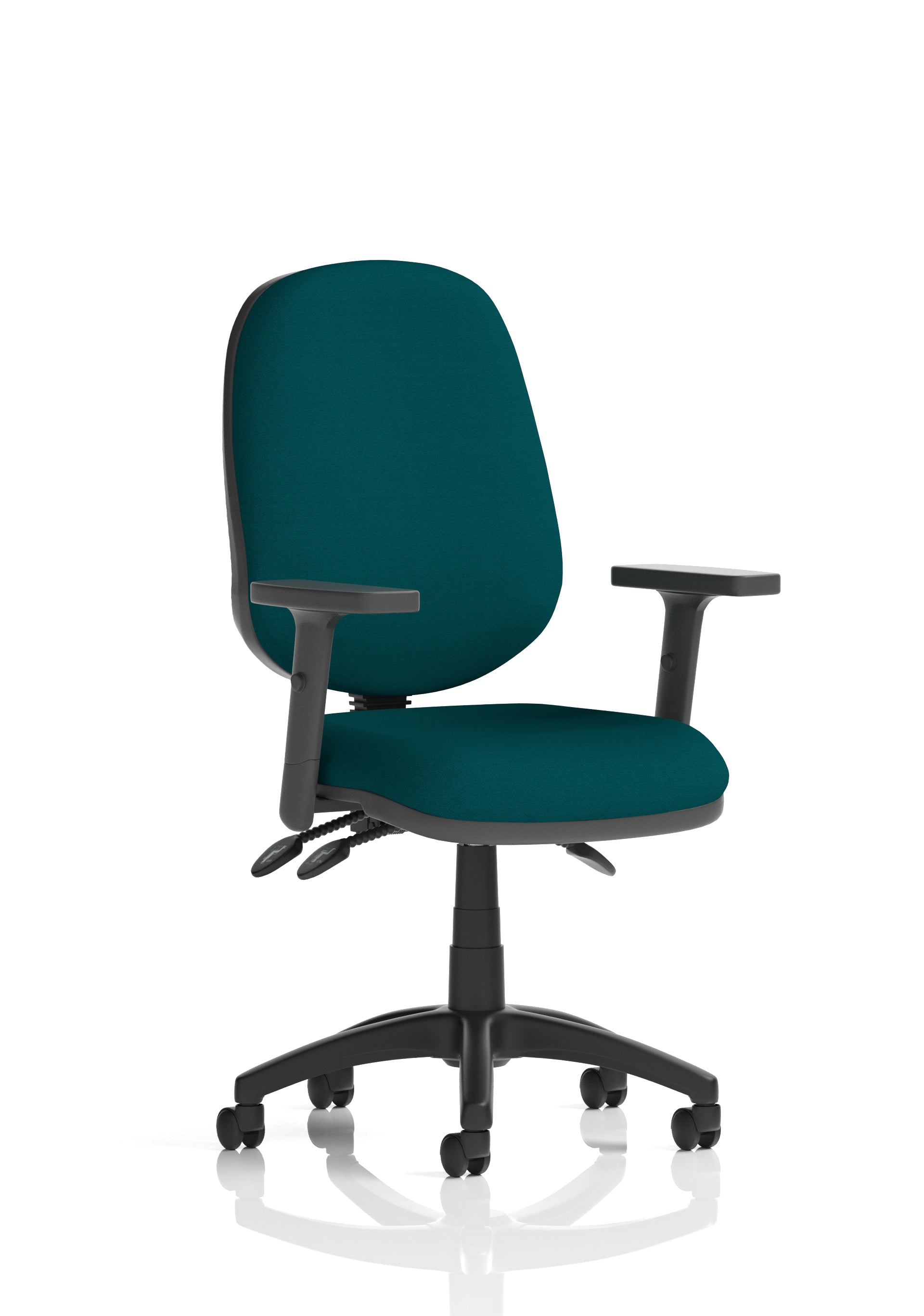 Eclipse Plus III Ergonomic Chair (Adjustable Arms) (Back & Seat) Maringa Teal