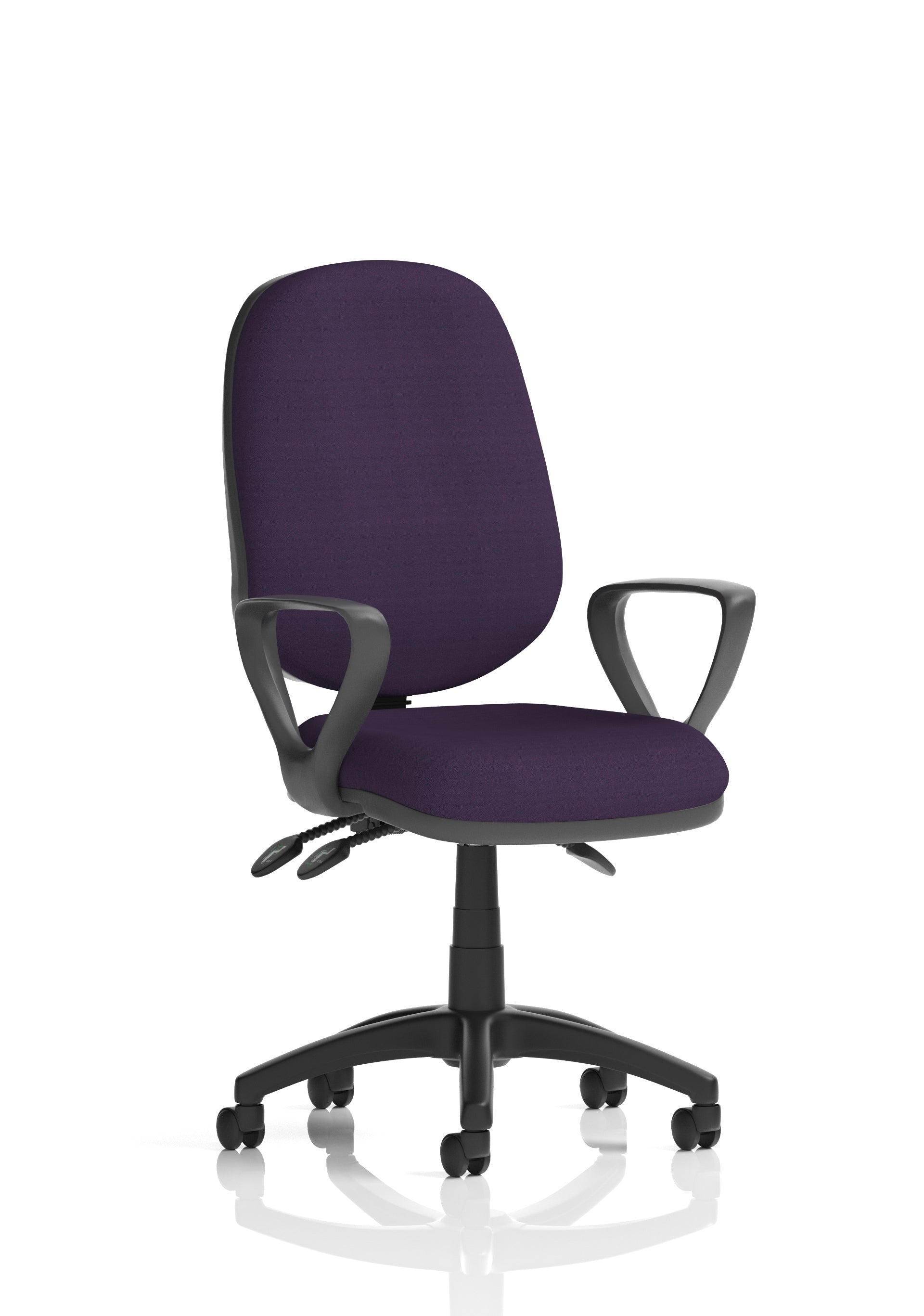 Eclipse Plus III Ergonomic Chair (Loop Arms) (Back & Seat) Tansy Purple