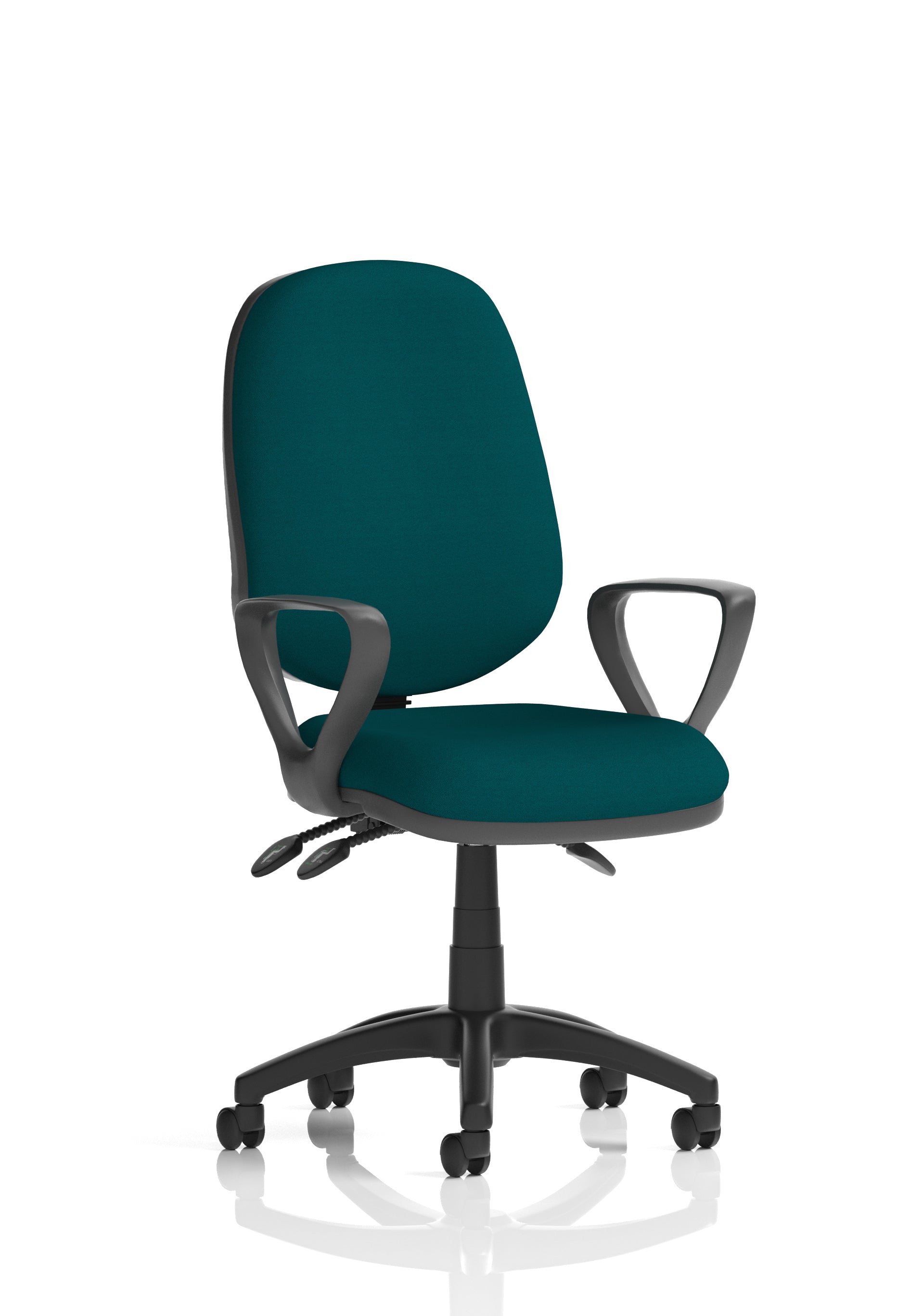Eclipse Plus III Ergonomic Chair (Loop Arms) (Back & Seat) Maringa Teal