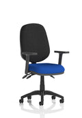 Eclipse Plus III Ergonomic Chair (Adjustable Arms) Stevia Blue