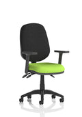 Eclipse Plus III Ergonomic Chair (Adjustable Arms) Myrrh Green