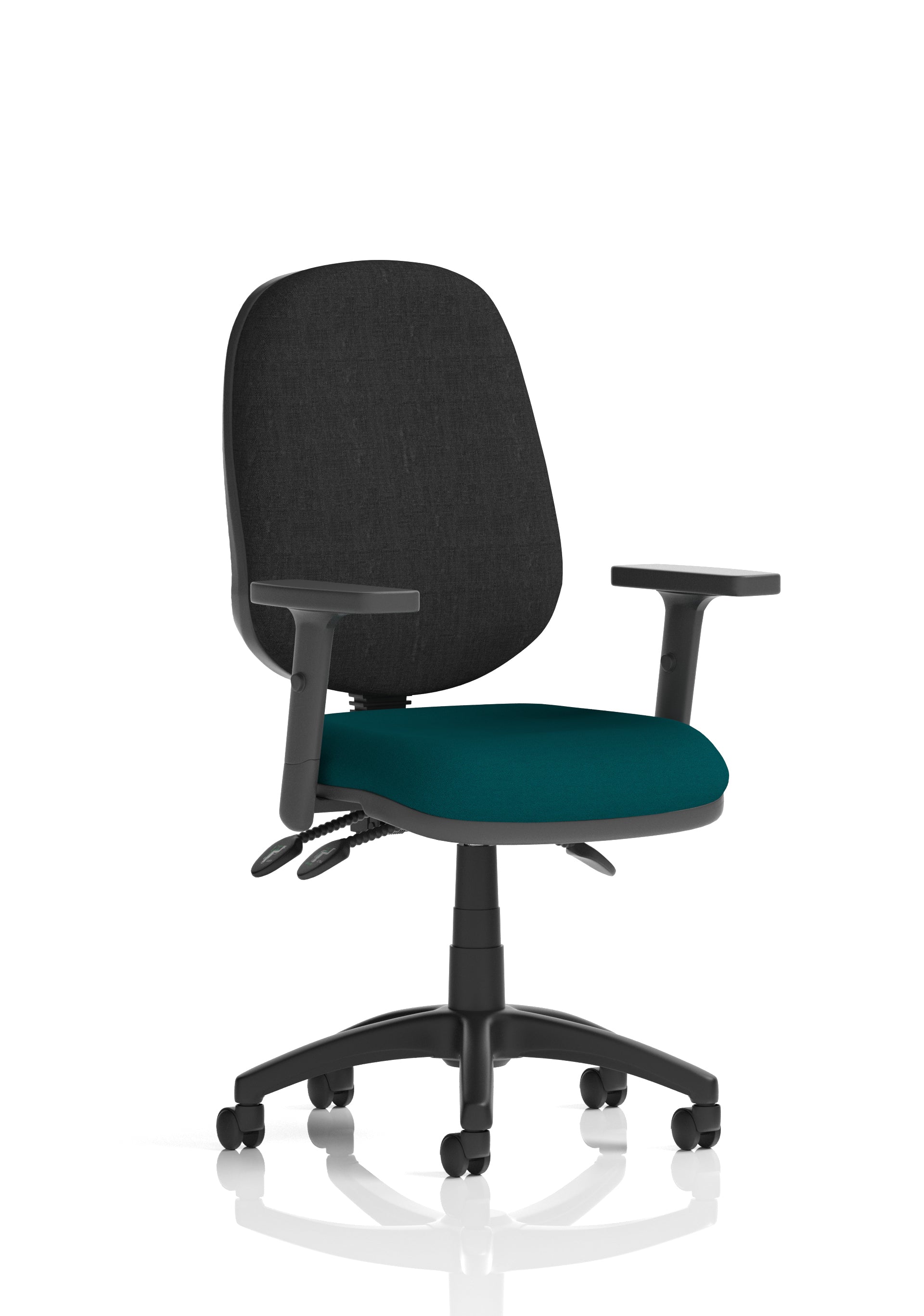 Eclipse Plus III Ergonomic Chair (Adjustable Arms) Maringa Teal