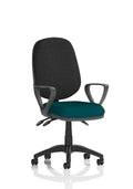 Eclipse Plus III Ergonomic Chair (Loop Arms) Maringa Teal