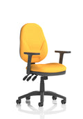 Eclipse Plus XL Ergonomic Chair (Adjustable Arms) (Back & Seat) Senna Yellow
