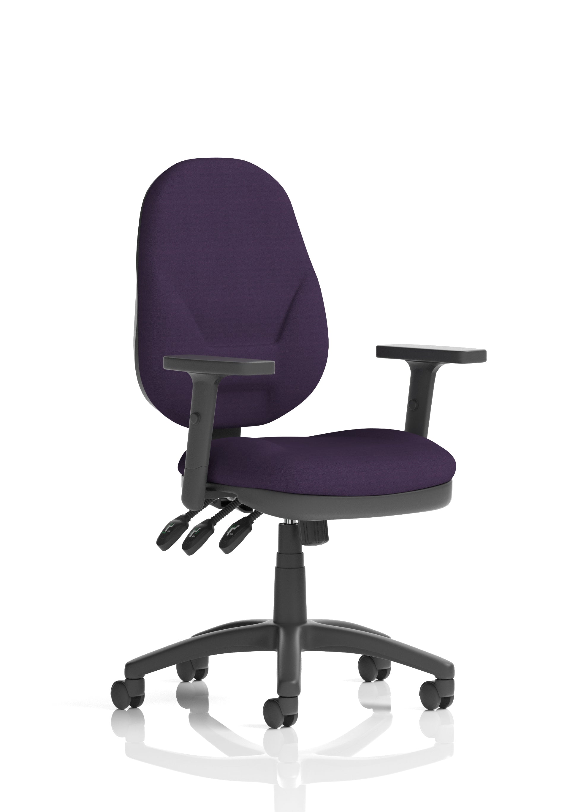 Eclipse Plus XL Ergonomic Chair (Adjustable Arms) (Back & Seat) Tansy Purple