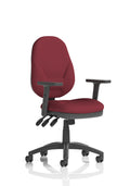 Eclipse Plus XL Ergonomic Chair (Adjustable Arms) (Back & Seat) Ginseng Chilli