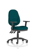 Eclipse Plus XL Ergonomic Chair (Adjustable Arms) (Back & Seat) Maringa Teal