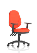 Eclipse Plus XL Ergonomic Chair (Adjustable Arms) (Back & Seat) Tabasco Orange