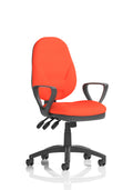 Eclipse Plus XL Ergonomic Chair (Loop Arms) (Back & Seat) Tabasco Orange