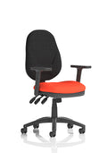 Eclipse Plus XL Ergonomic Chair (Adjustable Arms) Tabasco Orange