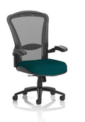 Houston Heavy Duty Task Operator Chair Black Mesh Back Maringa Teal