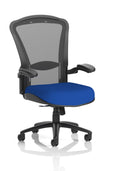 Houston Heavy Duty Task Operator Chair Black Mesh Back Stevia Blue