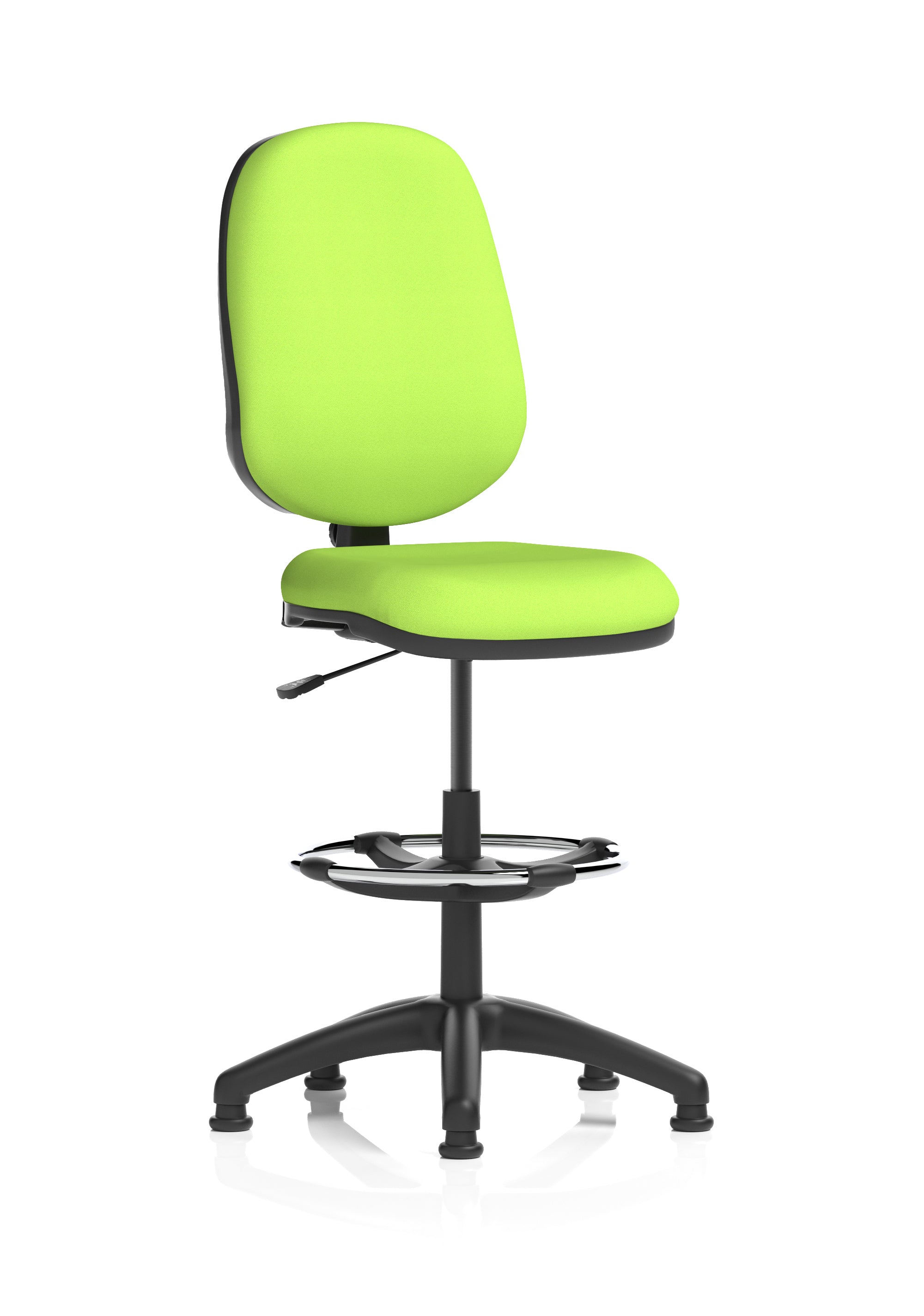 Eclipse Plus I Ergonomic Chair With High Rise Draughtsman Kit (Back & Seat) Myrrh Green