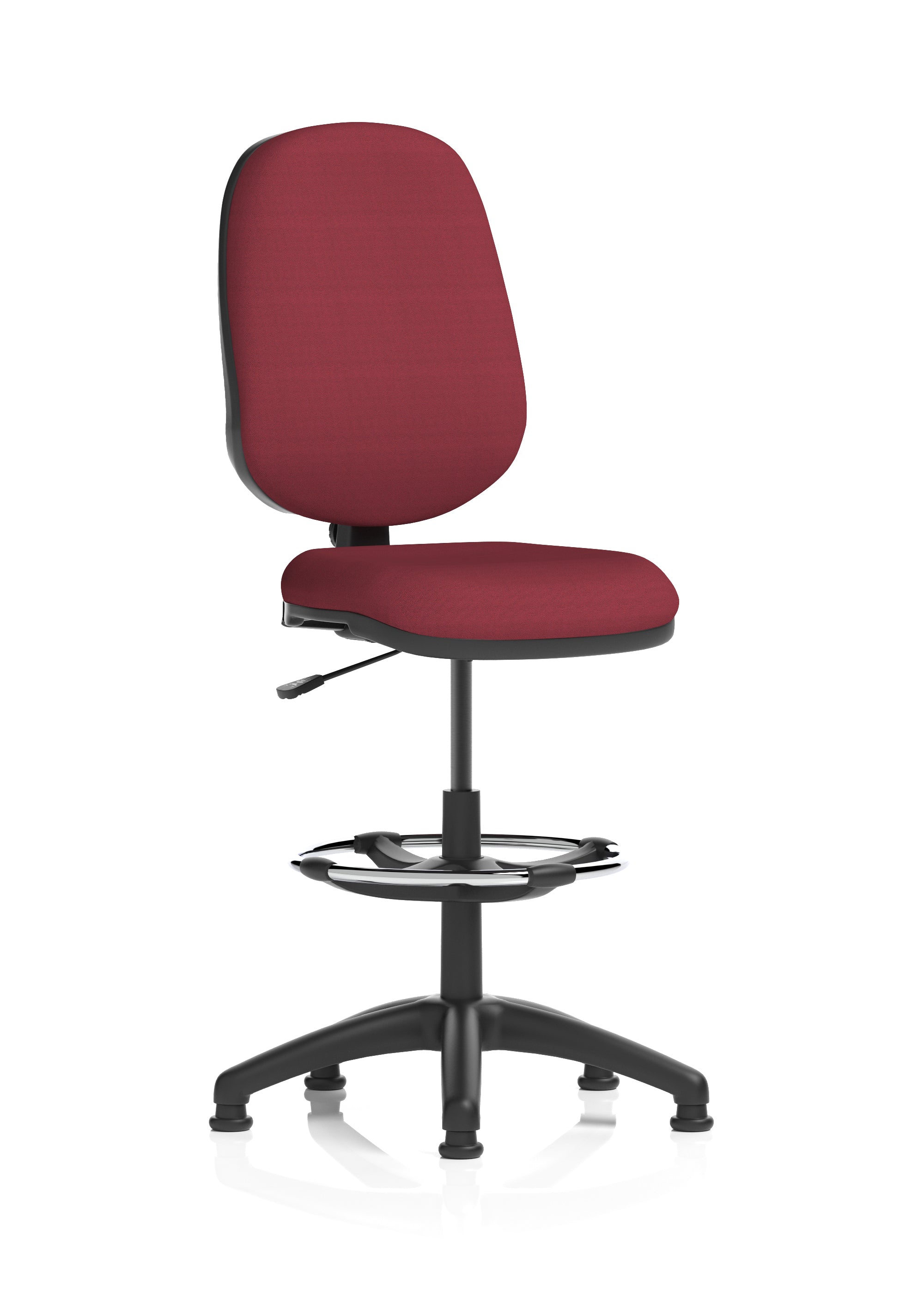 Eclipse Plus I Ergonomic Chair With High Rise Draughtsman Kit (Back & Seat) Ginseng Chilli
