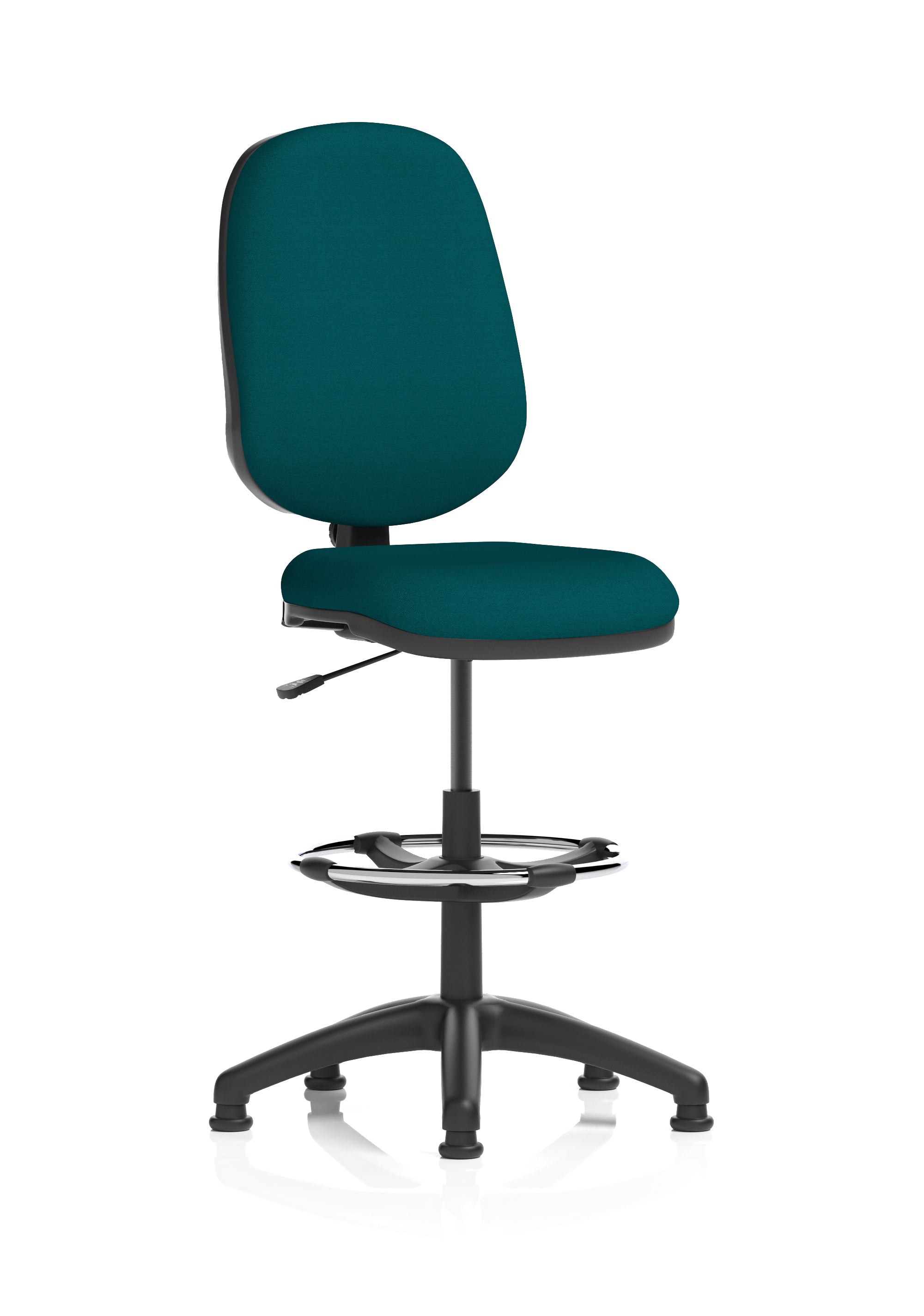 Eclipse Plus I Ergonomic Chair With High Rise Draughtsman Kit (Back & Seat) Maringa Teal