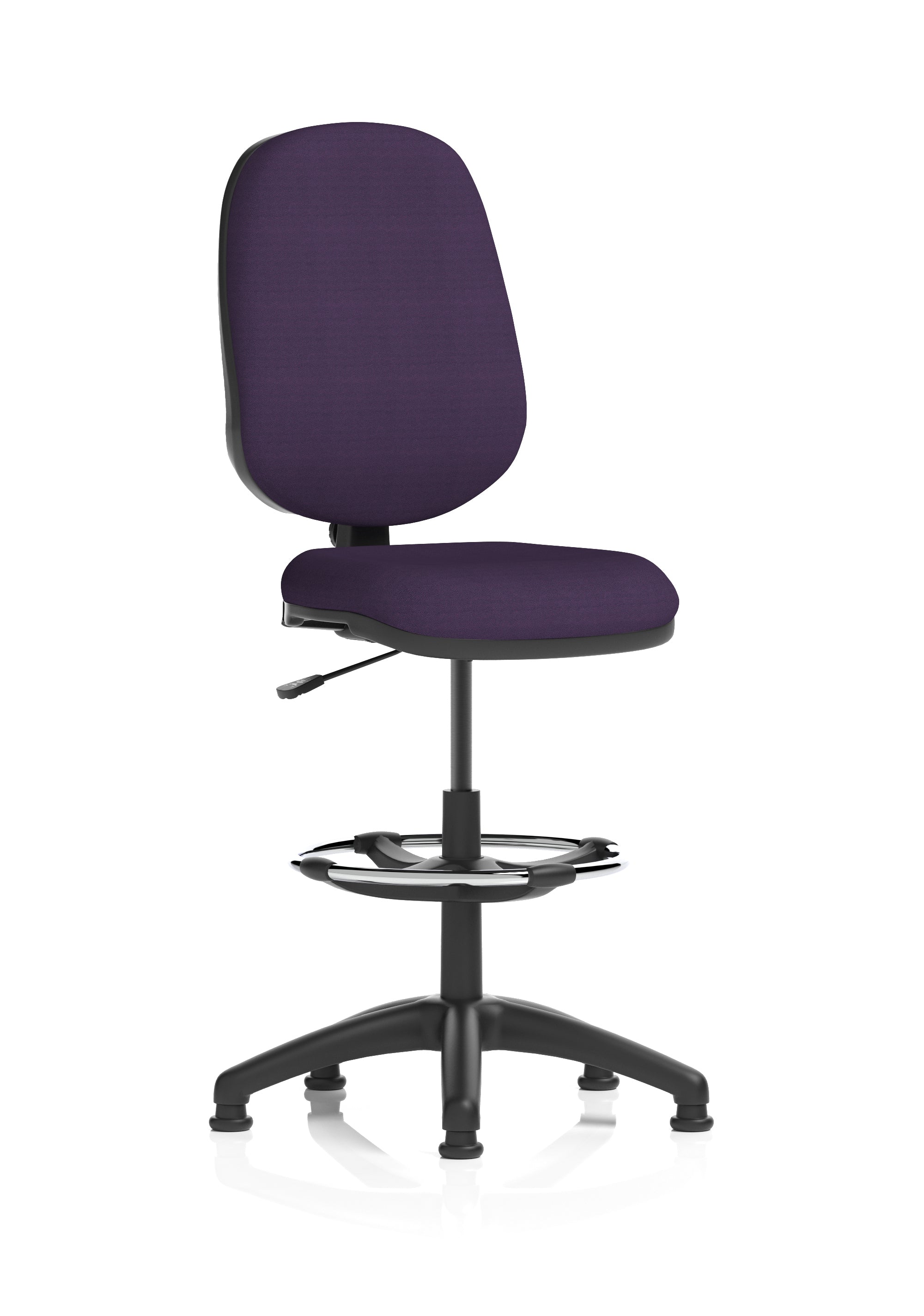 Eclipse Plus I Ergonomic Chair With High Rise Draughtsman Kit (Back & Seat) Tansy Purple