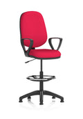 Eclipse Plus I Ergonomic Chair With High Rise Draughtsman Kit (Loop Arms) (Back & Seat) Bergamot Cherry