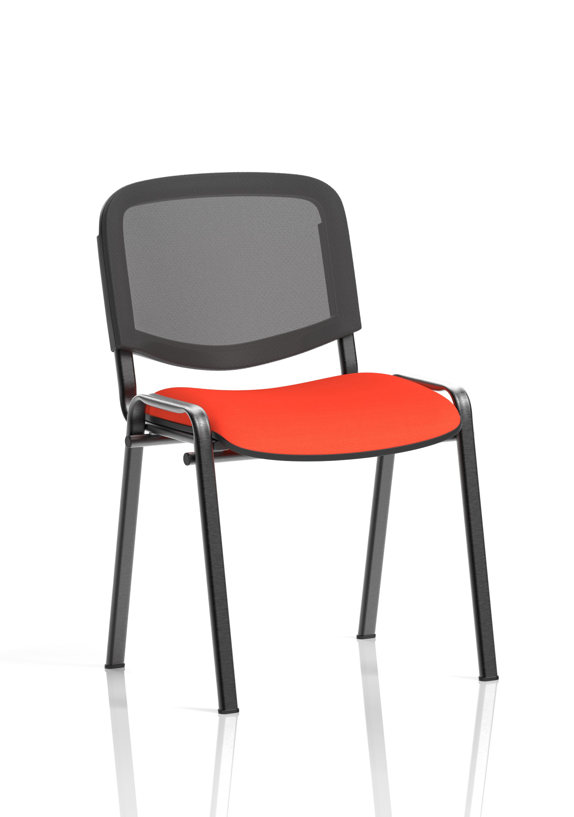 ISO Black Frame Mesh Back Bespoke Colour Tabasco Orange (MOQ of 4 - Priced Individually)