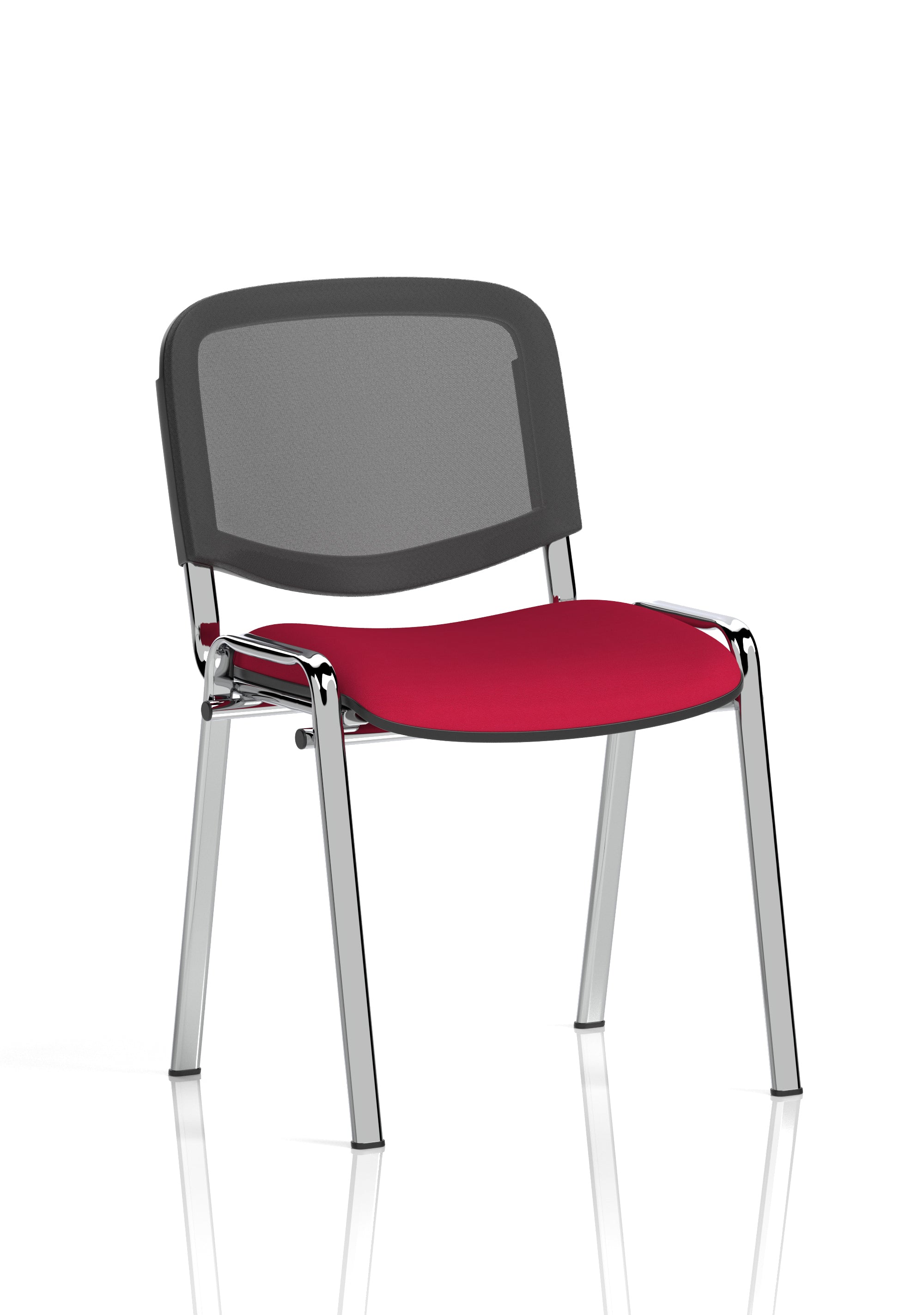 ISO Chrome Frame Mesh Back Bespoke Colour Bergamot Cherry (MOQ of 4 - Priced Individually)