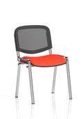 ISO Chrome Frame Mesh Back Bespoke Colour Tabasco Orange (MOQ of 4 - Priced Individually)
