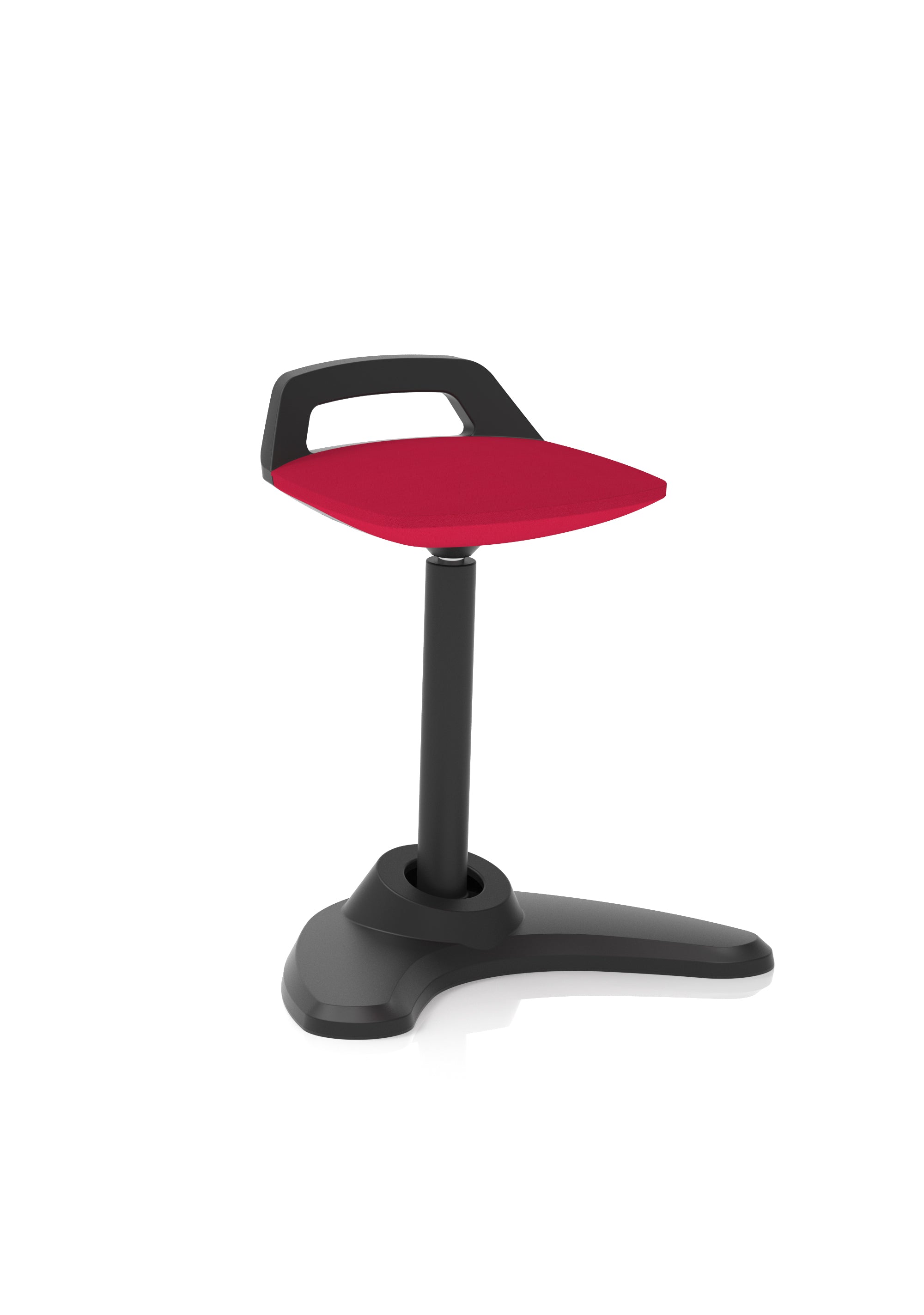 Spry Stool Black Frame Bergamot Cherry