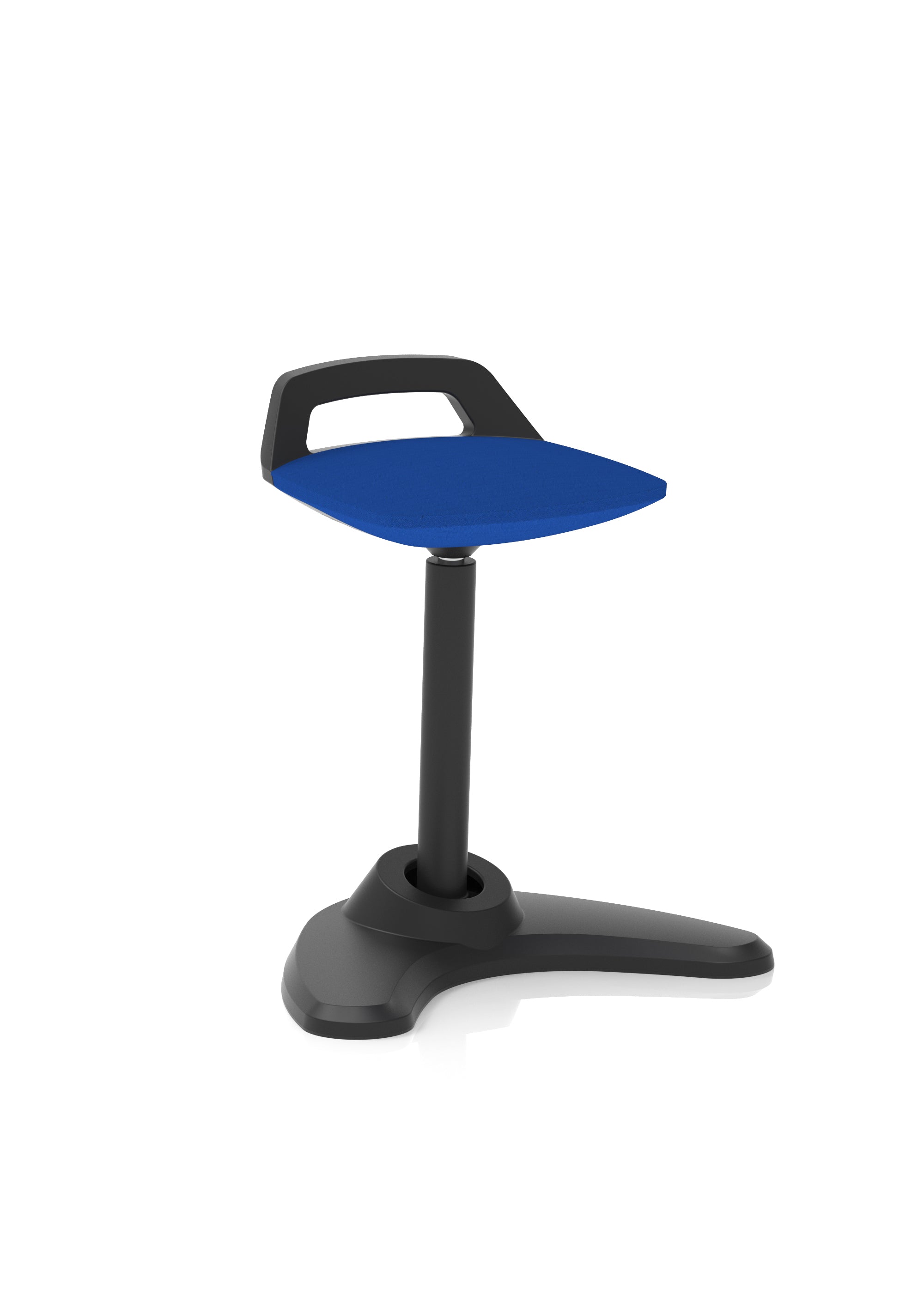 Spry Stool Black Frame Stevia Blue