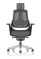 Zure Black Shell (With Headrest) Charcoal Mesh