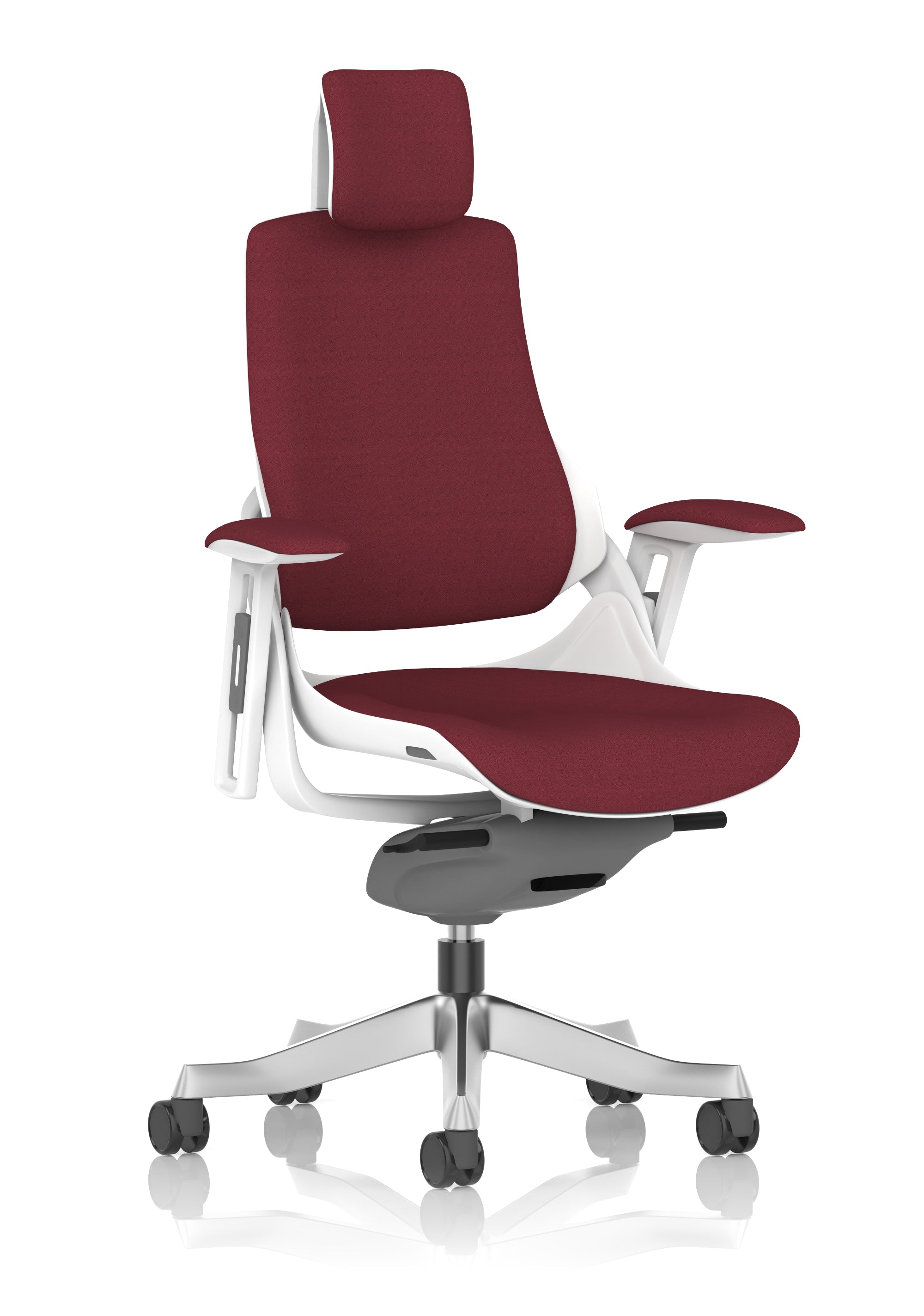 Zure White Shell (With Headrest) (Back & Seat) Ginseng Chilli
