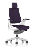 Zure White Shell (With Headrest) (Back & Seat) Tansy Purple