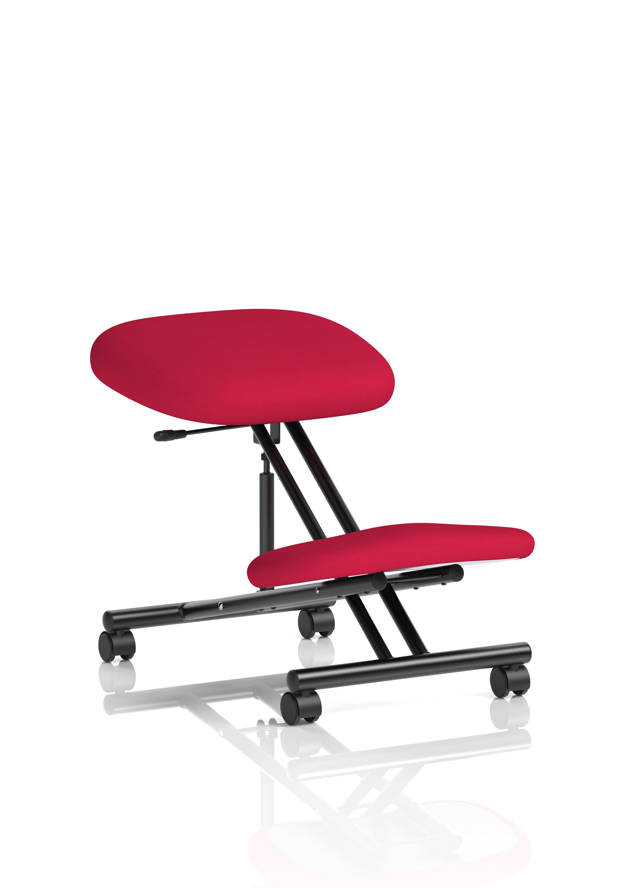 Kneeling Stool Black Frame Bespoke Colour Bergamot Cherry